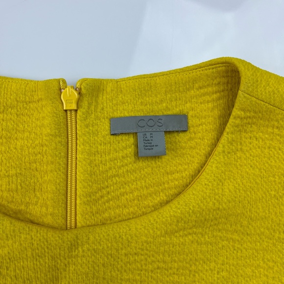 COS Yellow Flared Dress N245-2 - Picture 3 of 9